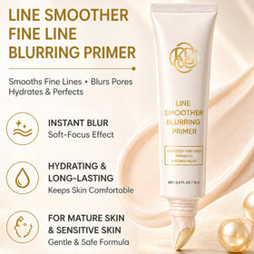 KWEZTY primer application on hand demonstrating blendability and hydration