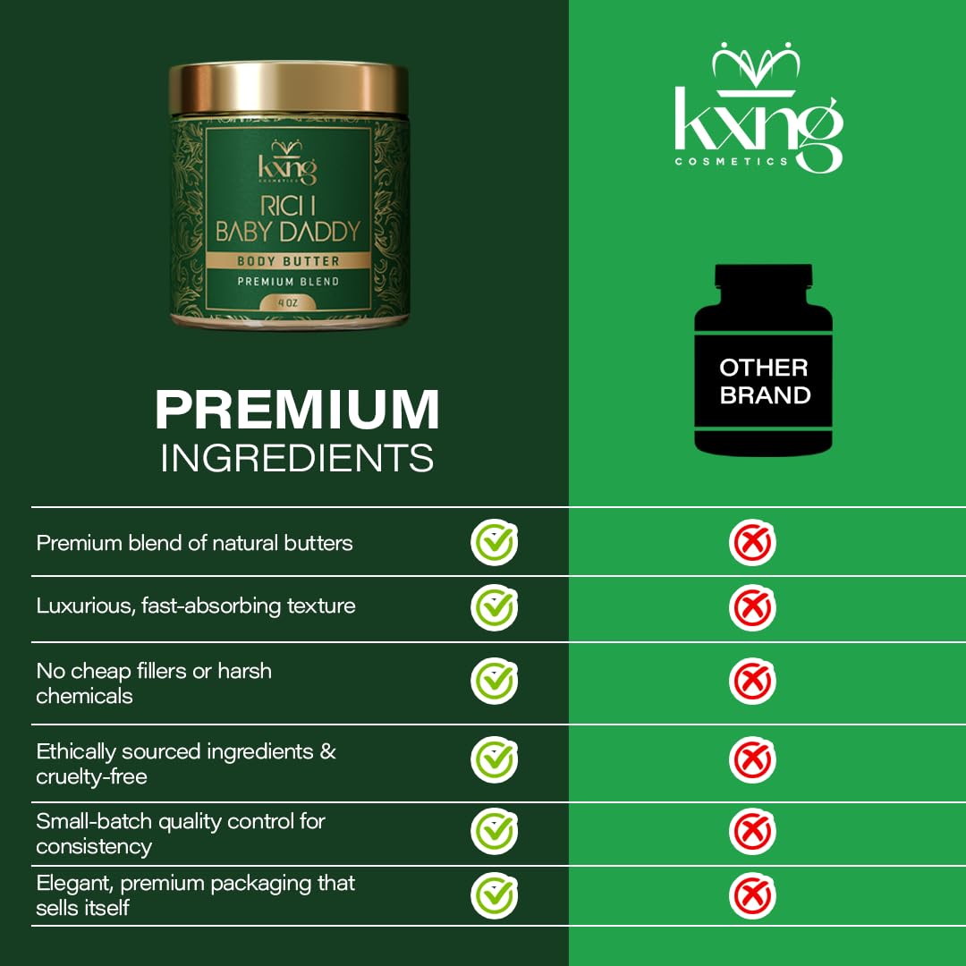 KXNG Cosmetics artisanal preparation showing handmade quality and care