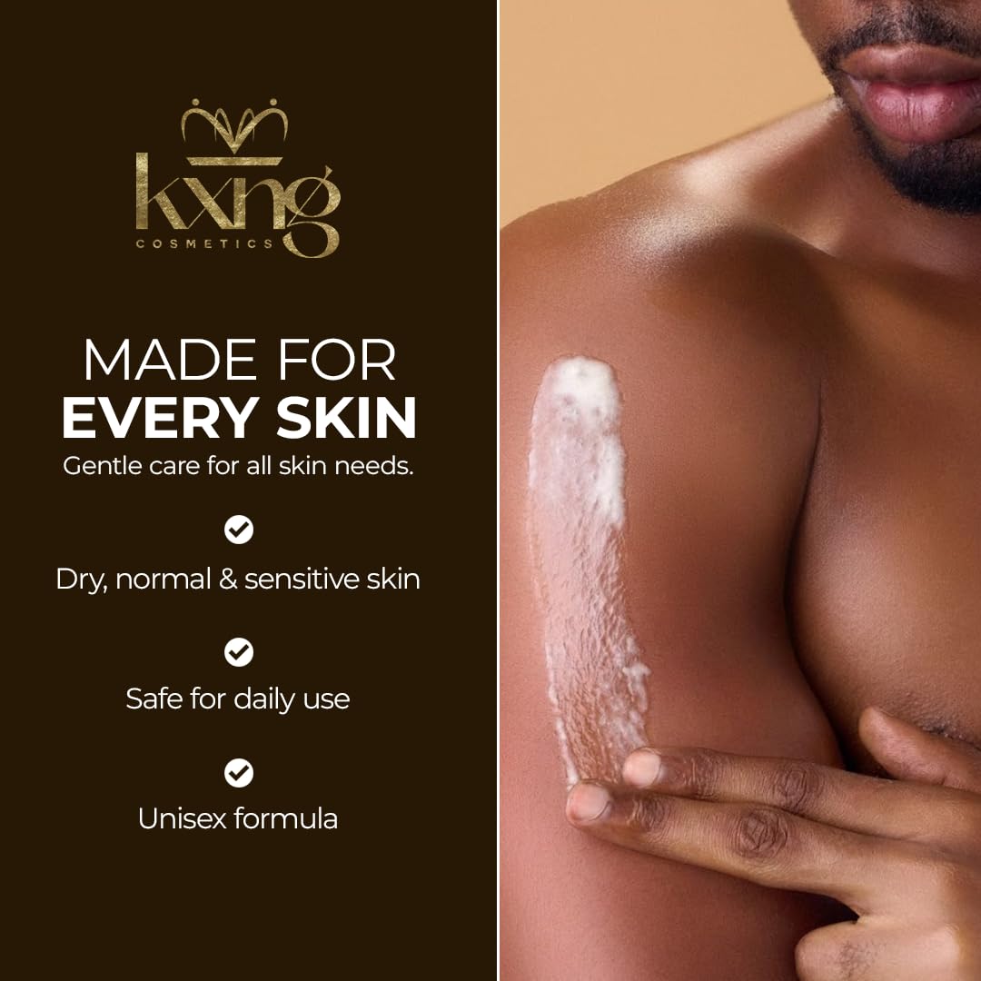KXNG Cosmetics applied to hands demonstrating smooth application and hydration