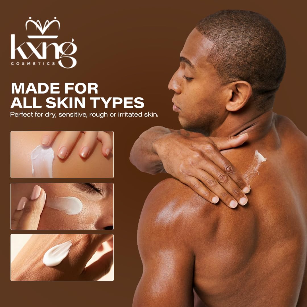 KXNG Cosmetics next to hand for size comparison and travel convenience