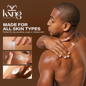KXNG Cosmetics next to hand for size comparison and travel convenience