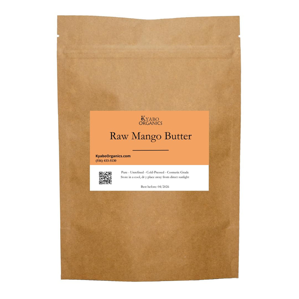 Kyabo mango butter front container showing natural packaging and quantity benefit
