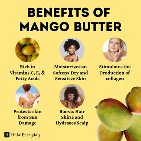 Kyabo mango butter next to measuring scale showing 3 lb supply advantage