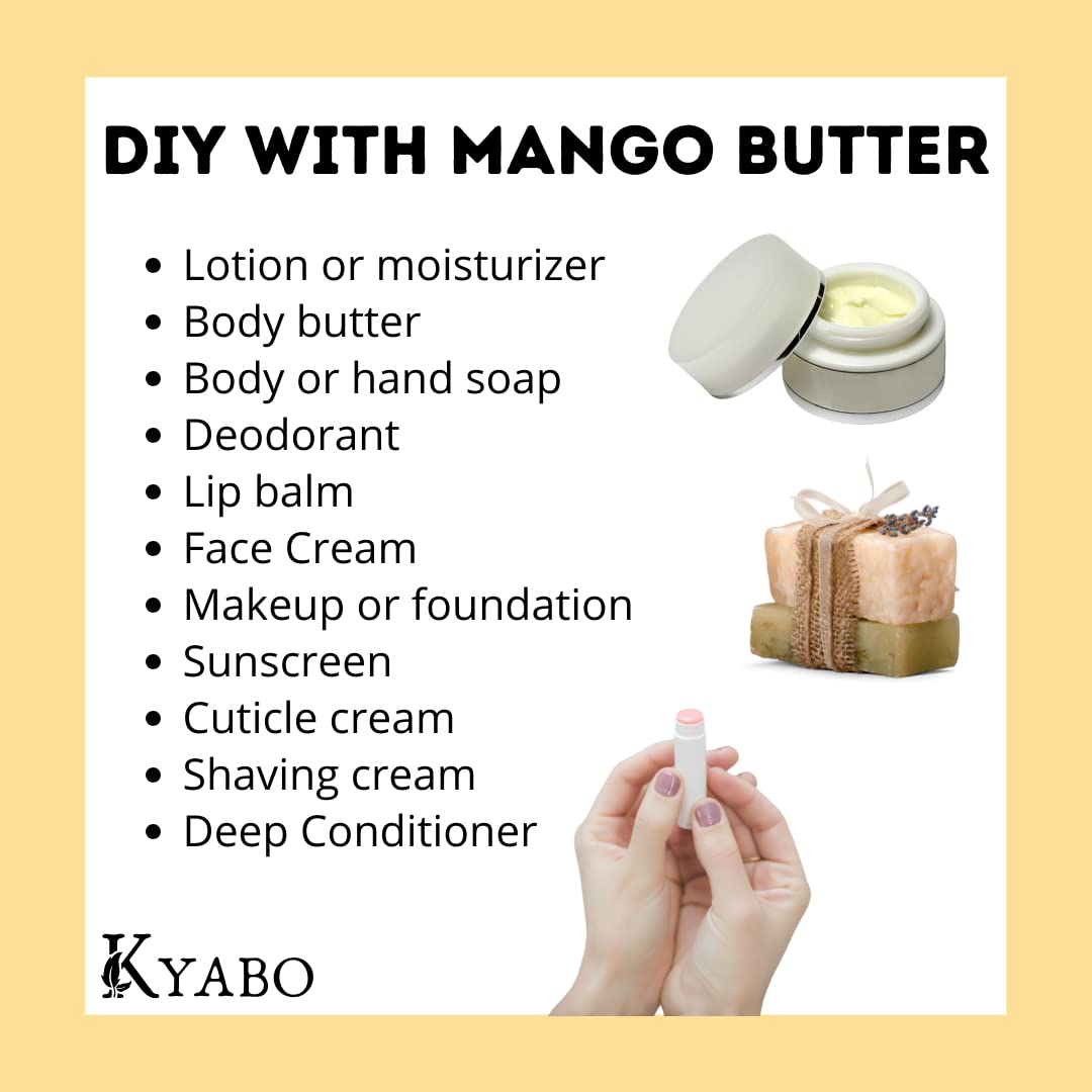 Kyabo whipped mango butter in jar showing smooth whipped finish for skin benefit