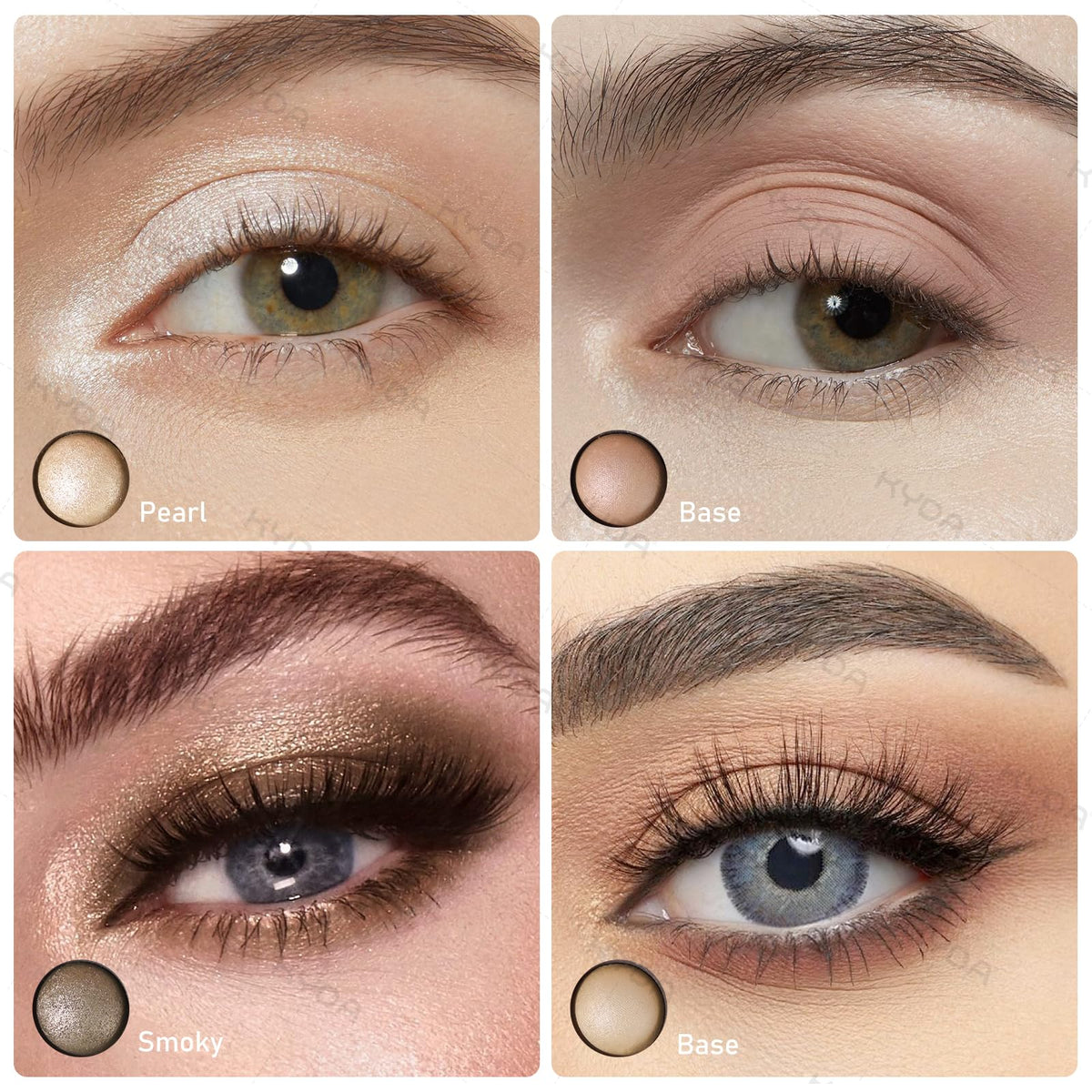 KYDA close-up of baked powder texture highlighting silky blendability and low fallout