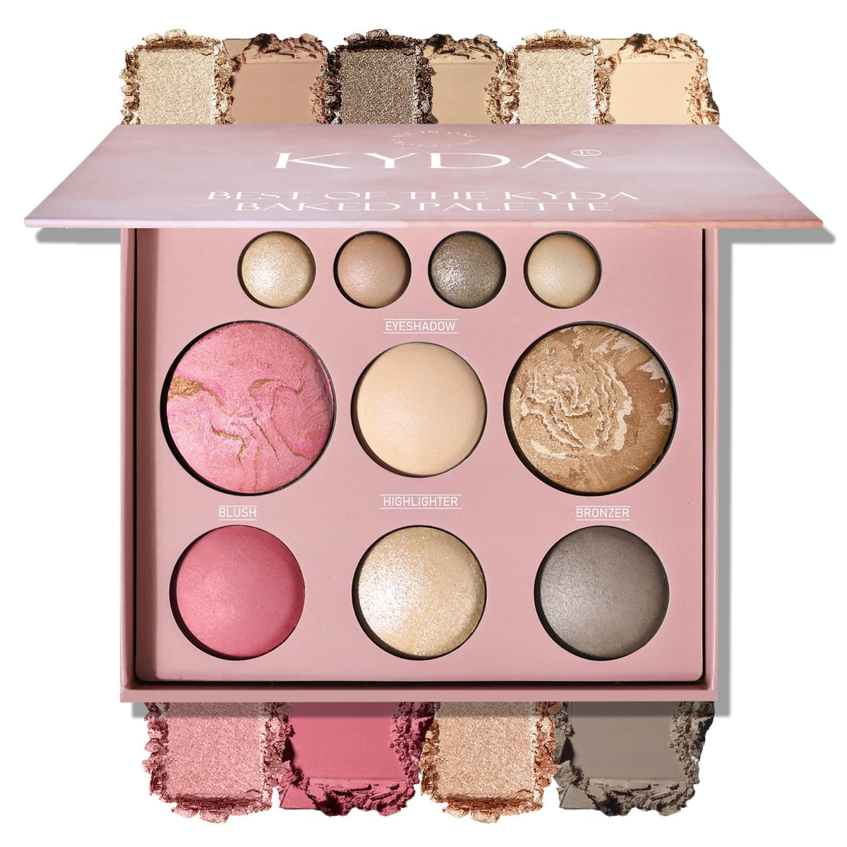 KYDA palette front closed showing compact design and travel-friendly convenience