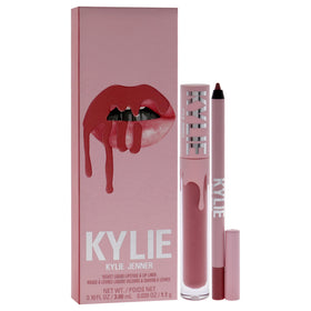 KYLIE application on lips lifestyle showing precise liner and velvet finish