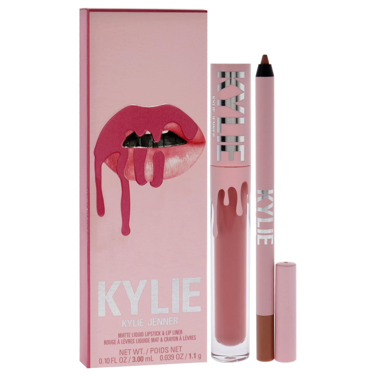 KYLIE application demo of liner and liquid for precise, longwear lip definition