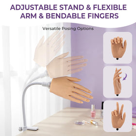 KZAOPZ flexible fingers bent into pose demonstrating lifelike movement for training