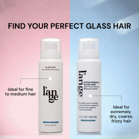 L'ANGE HAIR blowout result with glossy shine showing mirror-like finish