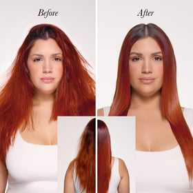 L'ANGE HAIR label close-up highlighting ingredients and styling properties