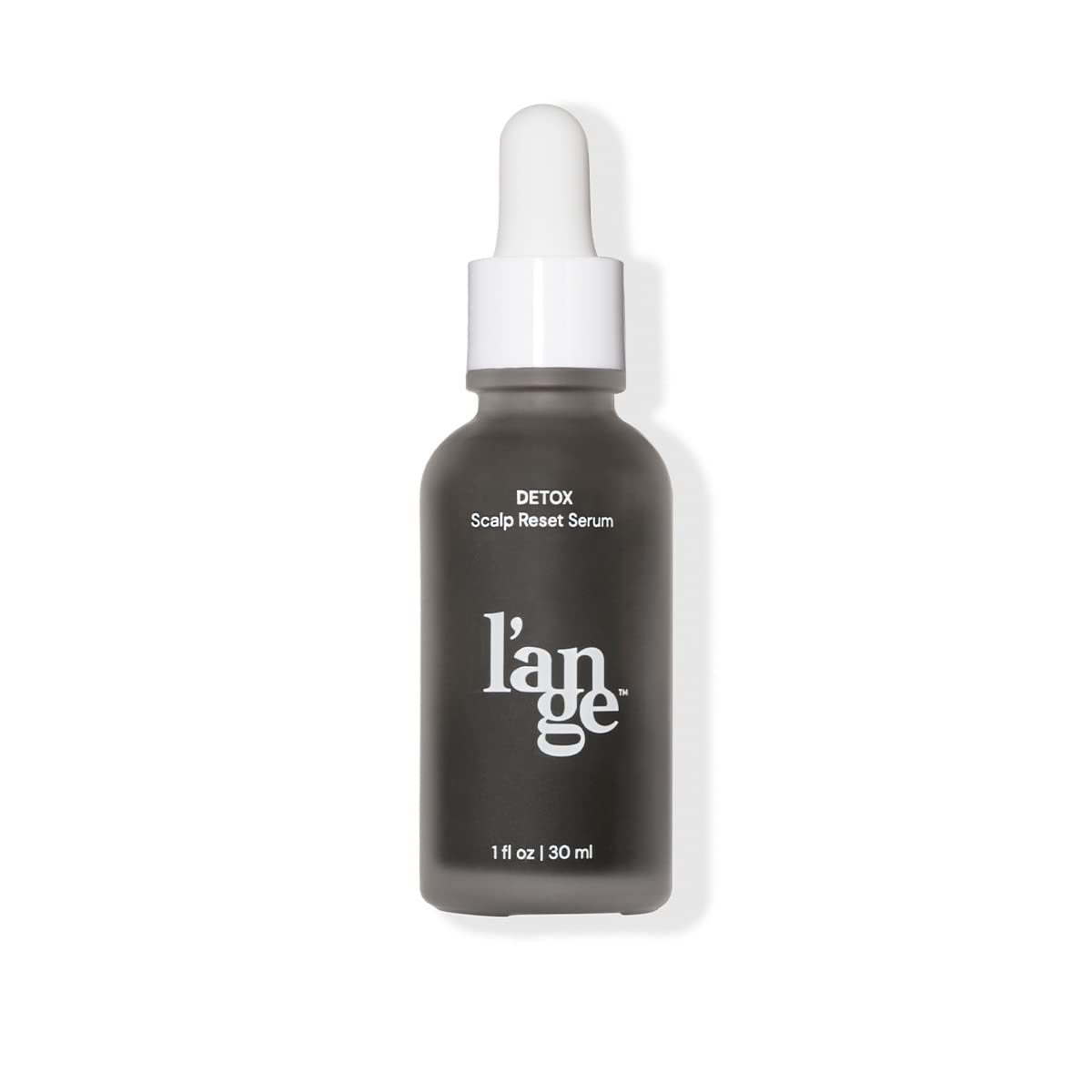L'ANGE HAIR front packaging showing bottle and clear label, communicates clean formulation