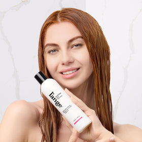 L'ANGE HAIR before and after hair showing improved shine and softness
