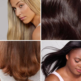 L'ANGE HAIR size comparison next to passport showing compact travel convenience benefit