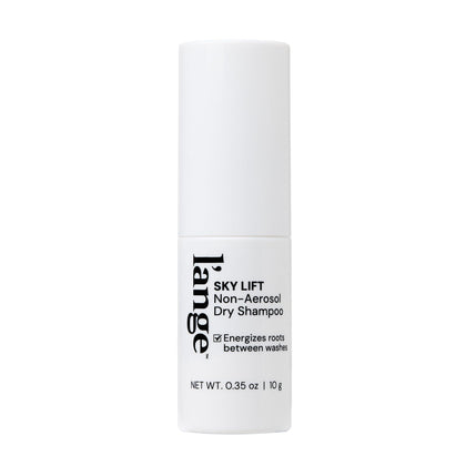 L'ANGE HAIR front packaging showing compact travel-ready dry shampoo powder