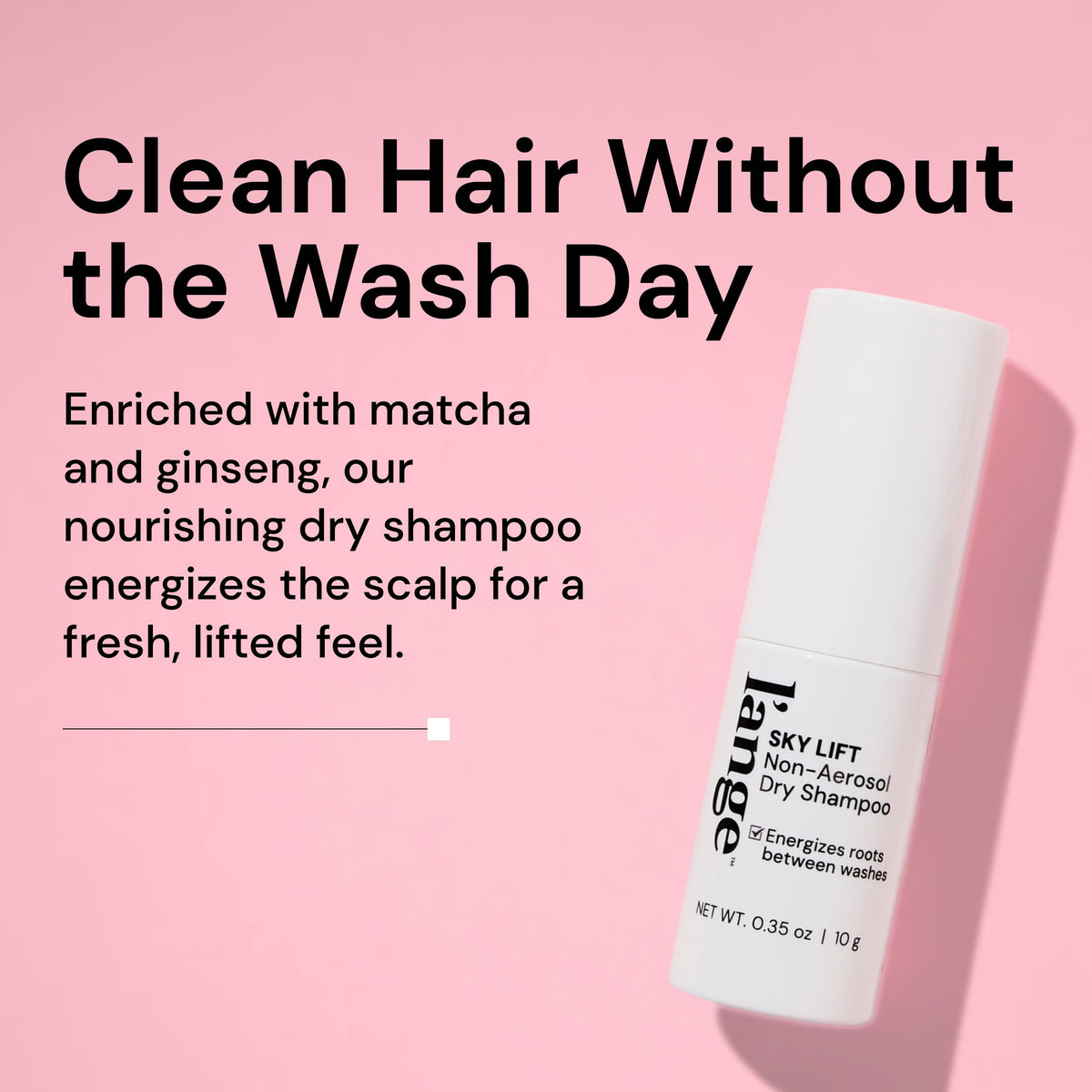 L'ANGE HAIR open bottle showing powder outlet for targeted root refresh
