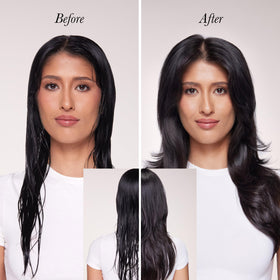 L'ANGE HAIR cream texture close-up demonstrating lightweight spreadability