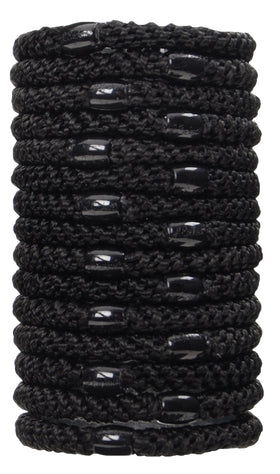 L. Erickson hair tie held in hand to show scale and strong hold benefit