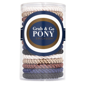 L. Erickson braided polyester texture close-up, soft profile protects hair from pulling
