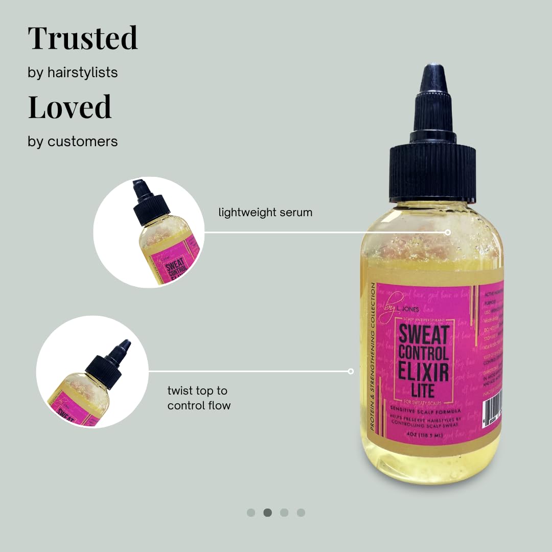L. Jones close-up pour of serum texture that absorbs quickly