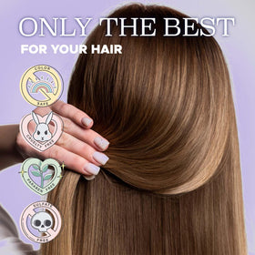 L LUSETA before and after on fine hair showing fuller, smoother look