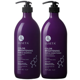 L LUSETA front packaging showing shampoo and conditioner benefits