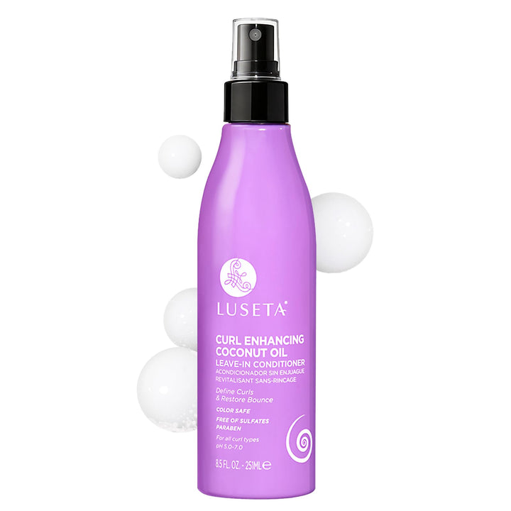L LUSETA front packaging showing bottle and styling benefit