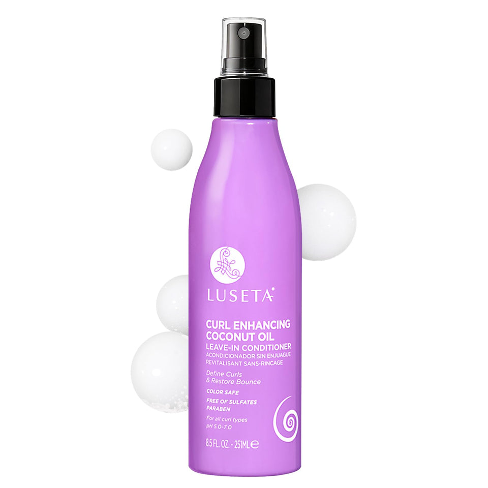 L LUSETA front packaging showing bottle and styling benefit