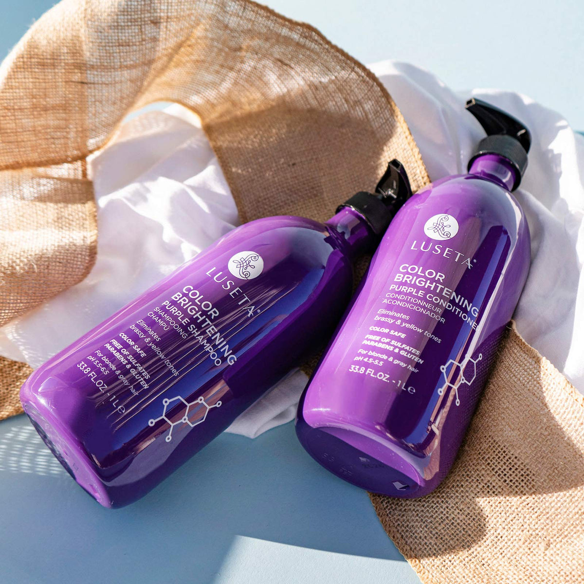 L LUSETA in-shower use rinsing brassiness away for cooler tone