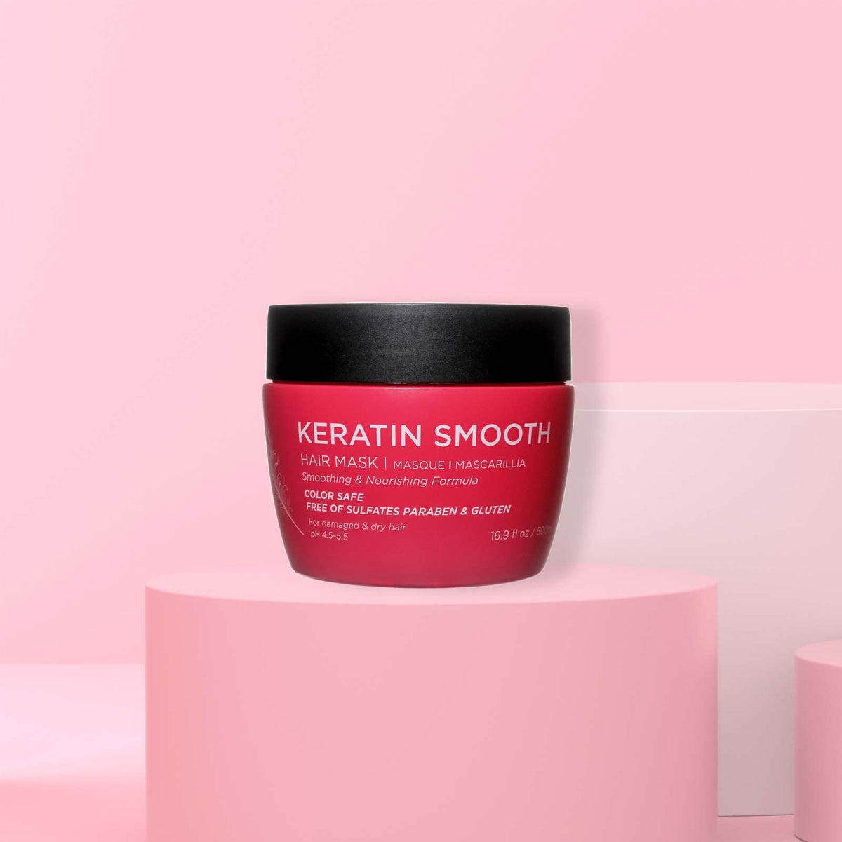 L LUSETA mask creamy texture close-up for deep conditioning benefit