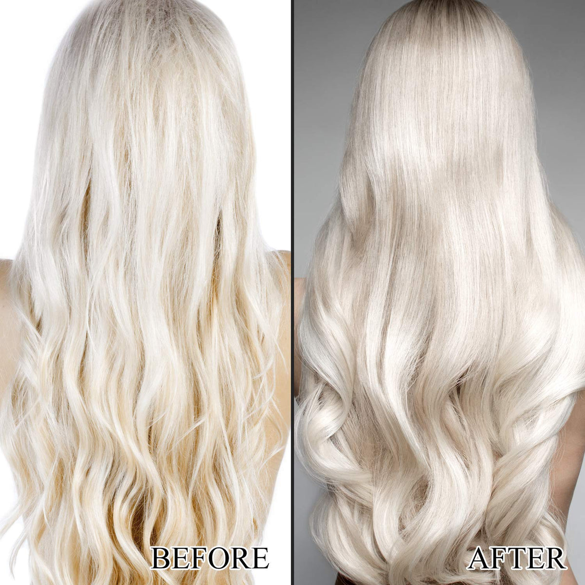 L LUSETA purple shampoo texture showing pigment for toning
