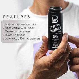 L3 powder on fingertips demonstrating easy application and control