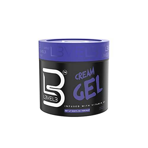 L3 label close-up highlighting vitamins and flake-free formula benefit
