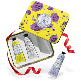 La Chatelaine front packaging showing elegant gift-ready tins and brand appeal