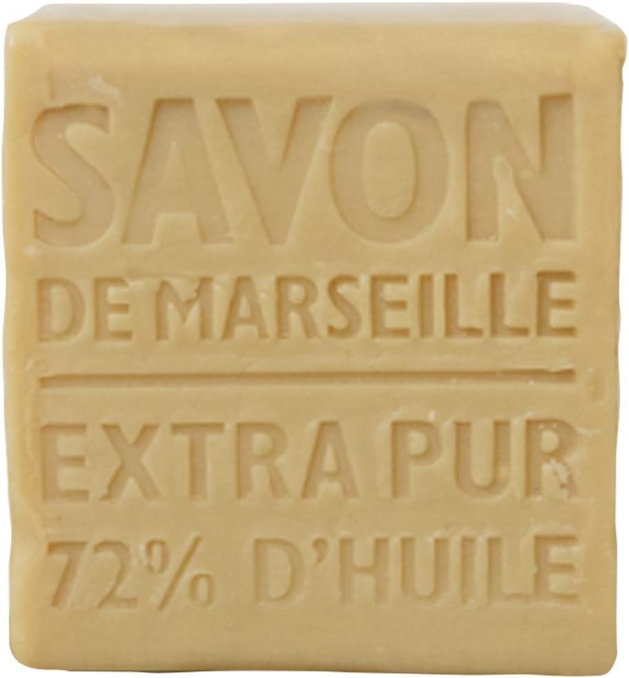 La Compagnie de Provence close-up of soap texture and edges, showing dense moisturizing bar