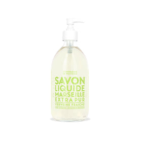 La Compagnie de Provence glass bottle front view showing label and elegant pump, premium look