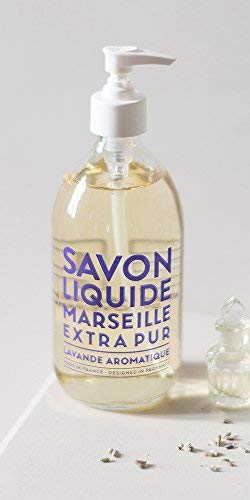 La Compagnie de Provence pump detail demonstrating sturdy dispenser for controlled soap use