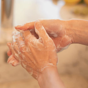 La Compagnie de Provence on bathroom shelf in lifestyle scene offering a spa-like feel