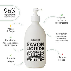 la compagnie de provence pump detail close-up, easy controlled dispensing benefit