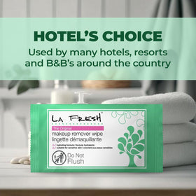 LA Fresh wipes packed in a travel bag showing on-the-go skincare convenience