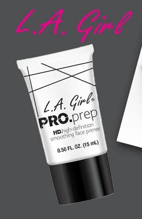 L.A. Girl bottle side view emphasizing compact design benefit