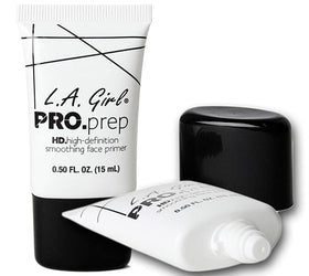 L.A. Girl label ingredients closeup showing Vitamin E benefit