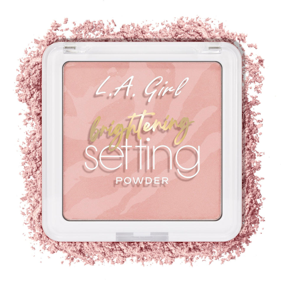 L.A. Girl front packaging showing compact and brand for product recognition and shelf appeal