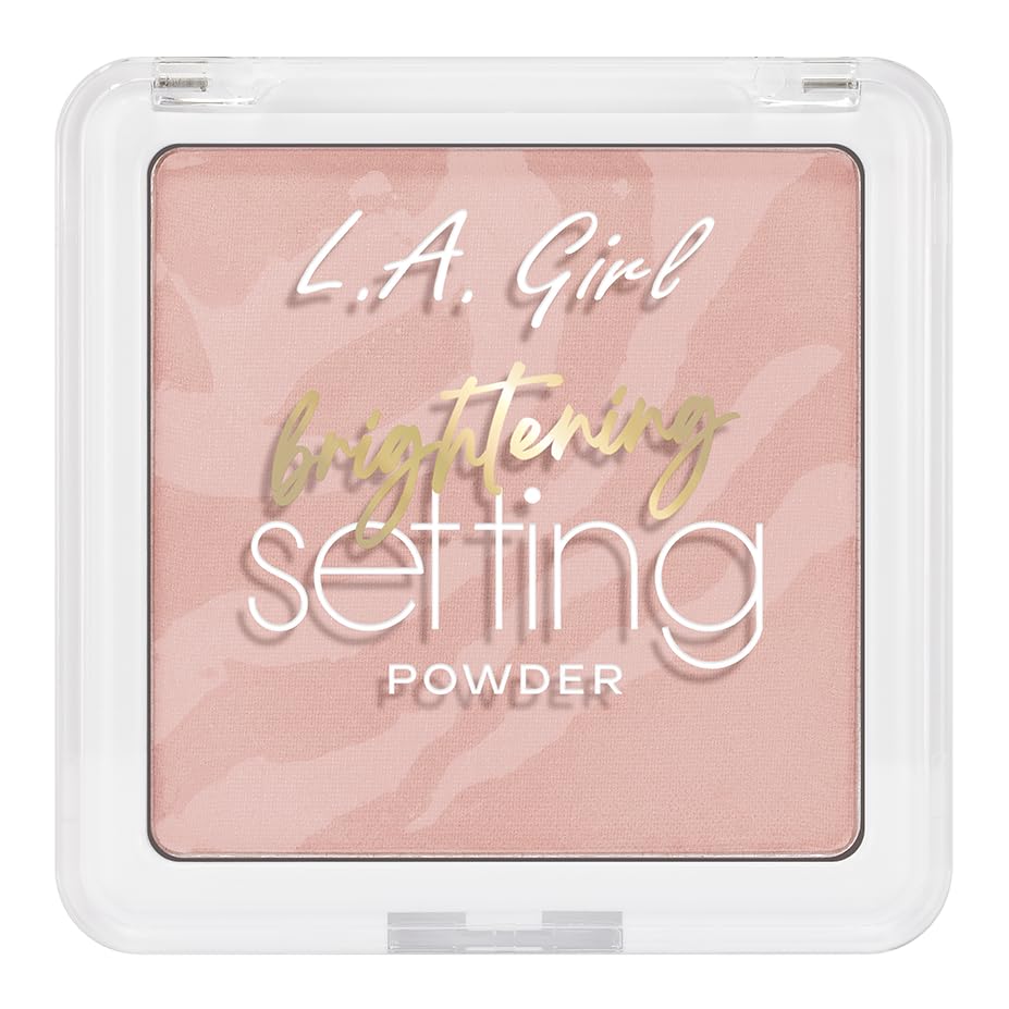 L.A. Girl marble surface close-up highlighting pink blossom pigments and smooth texture benefit