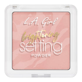L.A. Girl marble surface close-up highlighting pink blossom pigments and smooth texture benefit