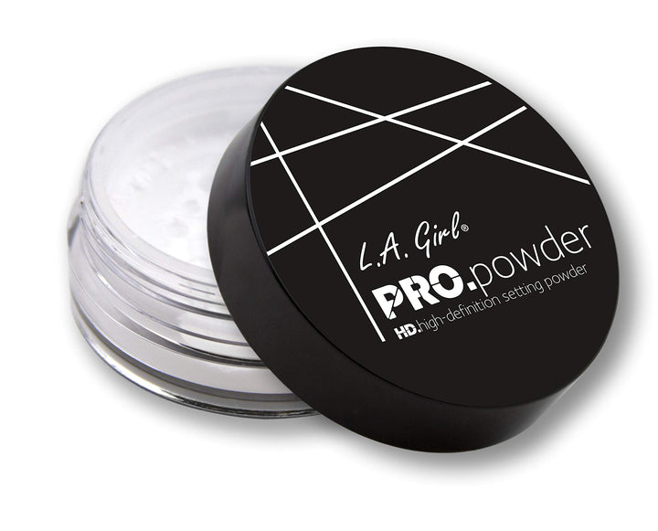 L.A. Girl pro powder front packaging showing compact and benefits