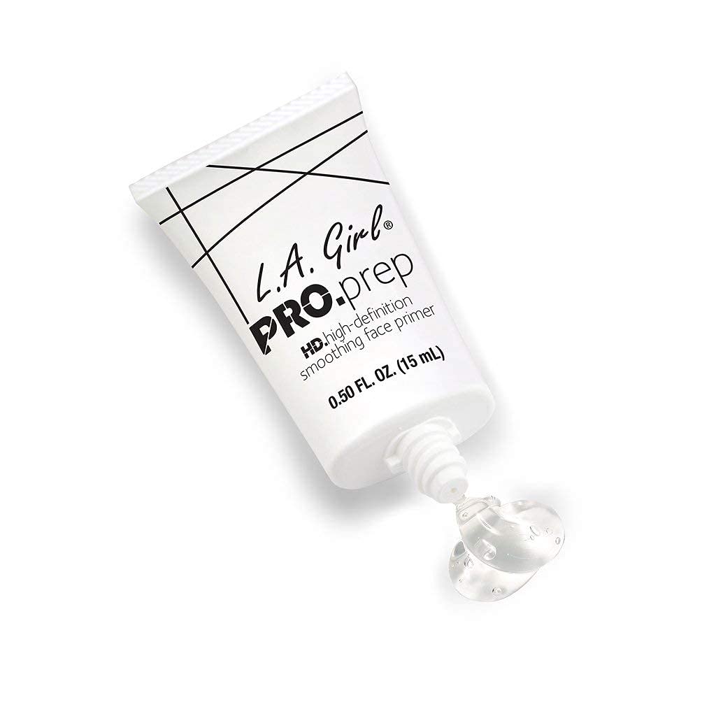 L.A. Girl with foundation swatch for improved blending benefit