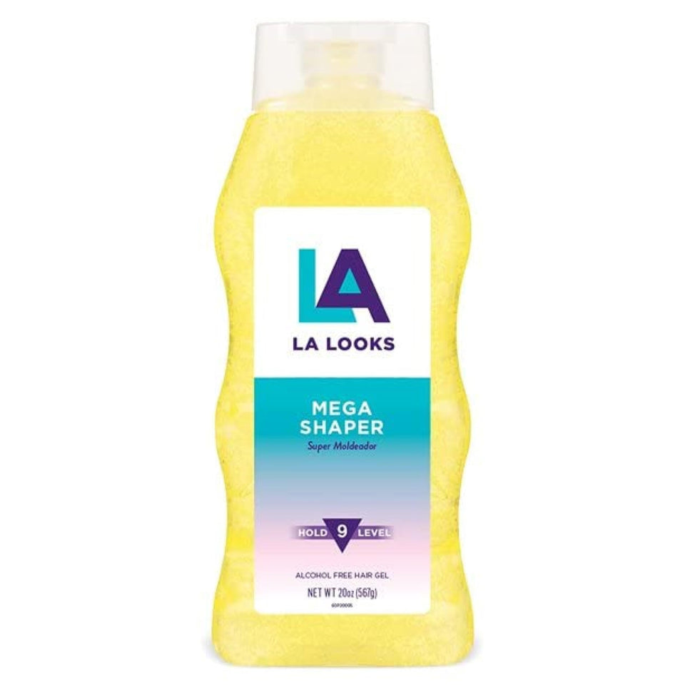 L.A. Looks front packaging showing 20 oz bottle and bold yellow label for value