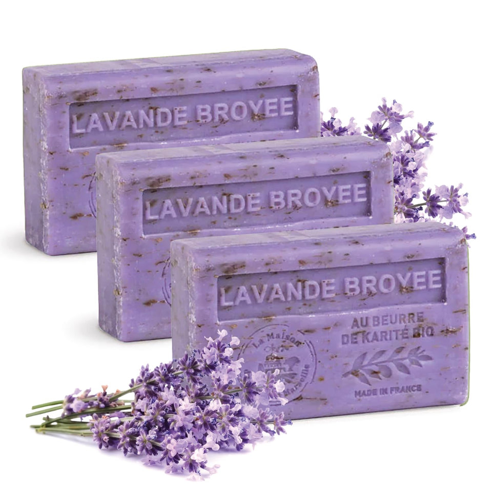 La Maison du Savon front packaging showing trio and product benefits