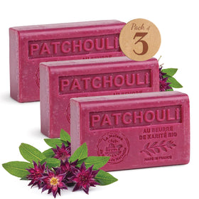 La Maison du Savon front packaging showing trio and provenance benefits
